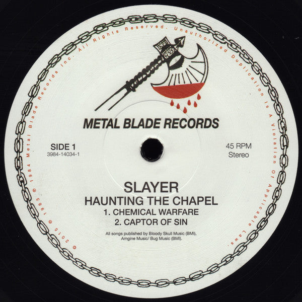 Slayer - Haunting The Chapel | Near Mint (NM) Mint (M)-The Happy Cap