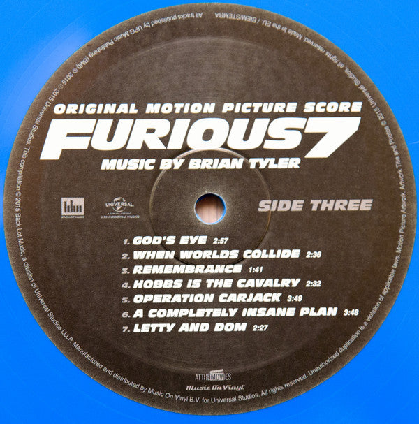 Brian Tyler - Furious 7 (Original Motion Picture Score) | Mint (M) Mint (M)-The Happy Cap