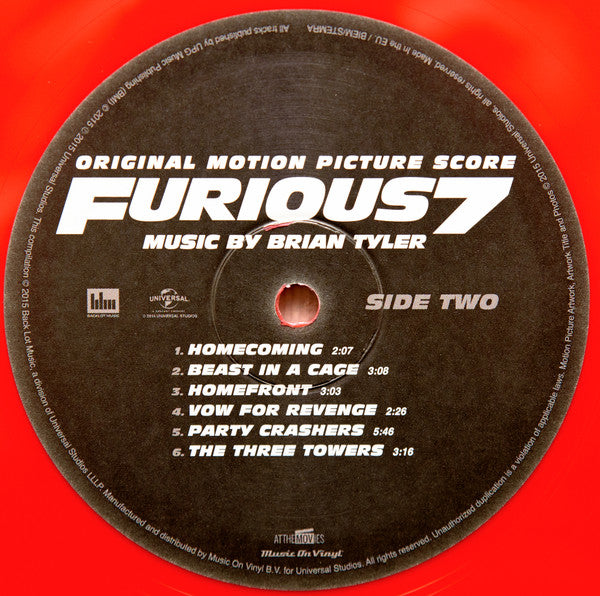 Brian Tyler - Furious 7 (Original Motion Picture Score) | Mint (M) Mint (M)-The Happy Cap