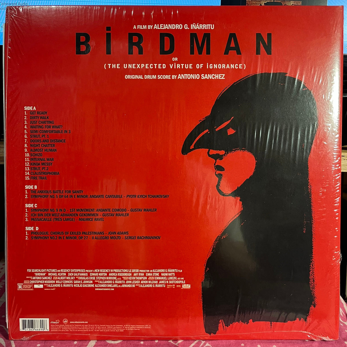 Birdman Or (The Unexpected Virtue Of Ignorance) (Original Drum Score By Antonio Sanchez) *NEW* | Mint (M) Mint (M)-The Happy Cap