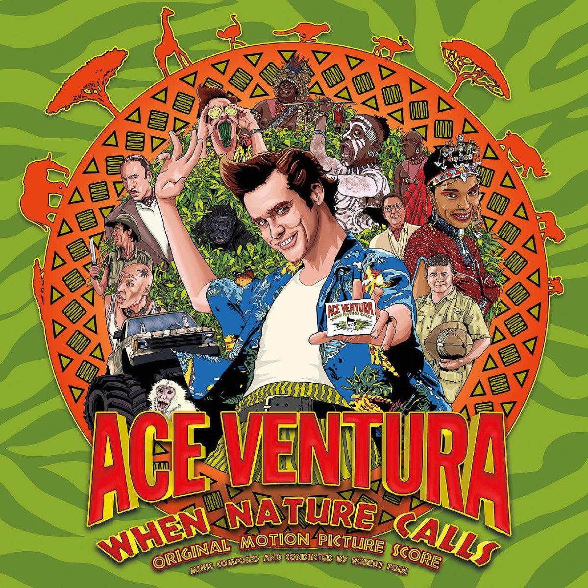 Various Artists - Ace Ventura: When Nature Calls - Original Motion Picture Score (INDIE EXCLUSIVE, RED, WHITE & BLUE VINYL) |-The Happy Cap