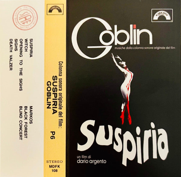 Goblin - Suspiria (Musiche Dalla Colonna Sonora)(CASSETTE - NOT OFFICIAL) | Mint (M) Mint (M)-The Happy Cap