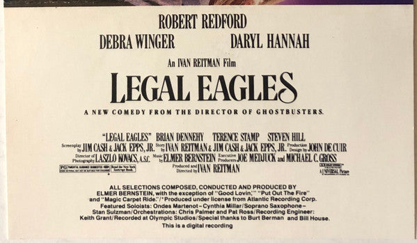 Legal Eagles (Music From The Motion Picture Soundtrack) (CASSETTE) | Mint (M) Mint (M)-The Happy Cap