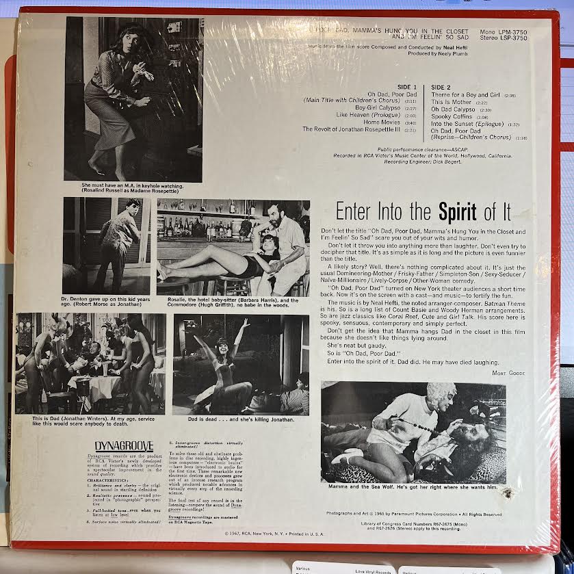 Neal Hefti - Oh Dad, Poor Dad, Mamma's Hung You In The Closet... *SHRINK* | Near Mint (NM) Near Mint (NM)-The Happy Cap