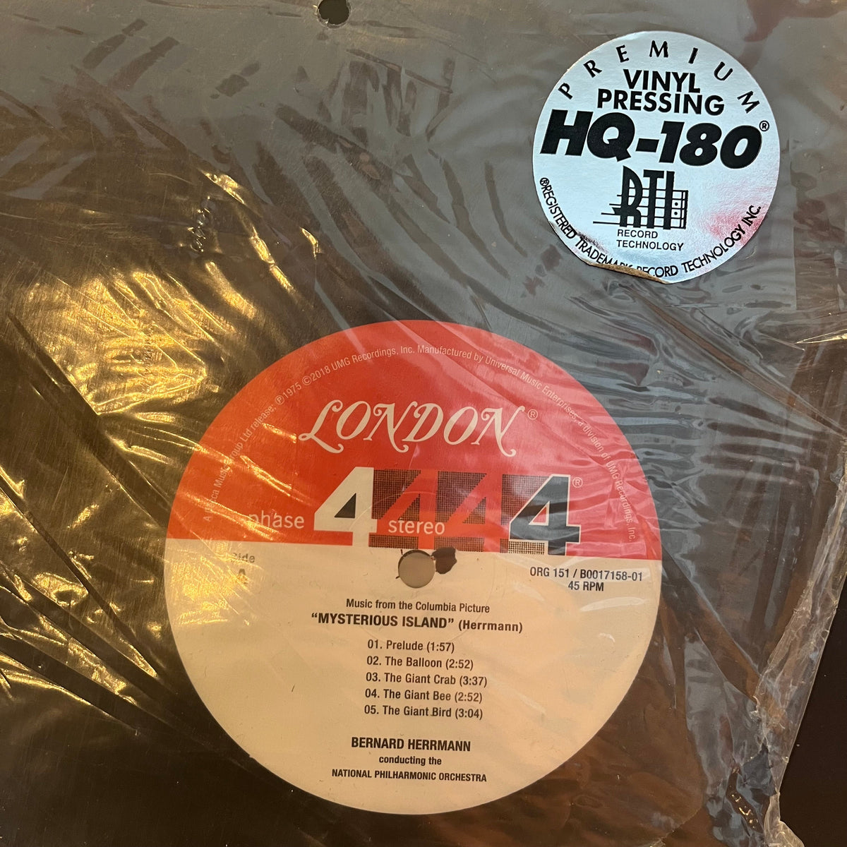 Bernard Herrmann - The Mysterious Film World Of Bernard Herrmann *ORG / NUMBERED* | Near Mint (NM) Near Mint (NM)-The Happy Cap