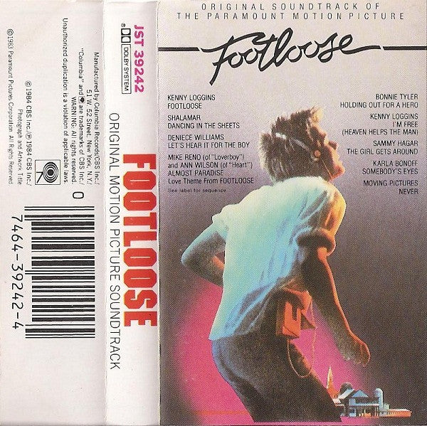 Various - Footloose (Original Motion Picture Soundtrack) *CASSETTE* | Near Mint (NM) Near Mint (NM)-The Happy Cap