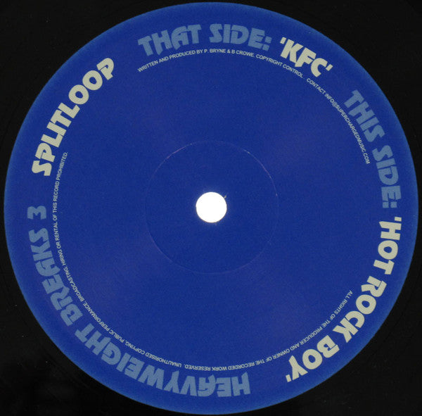 Splitloop - Heavyweight Breaks 3 (Part 2 Of 3) | Excellent (EX) Very Good Plus (VG+)-The Happy Cap