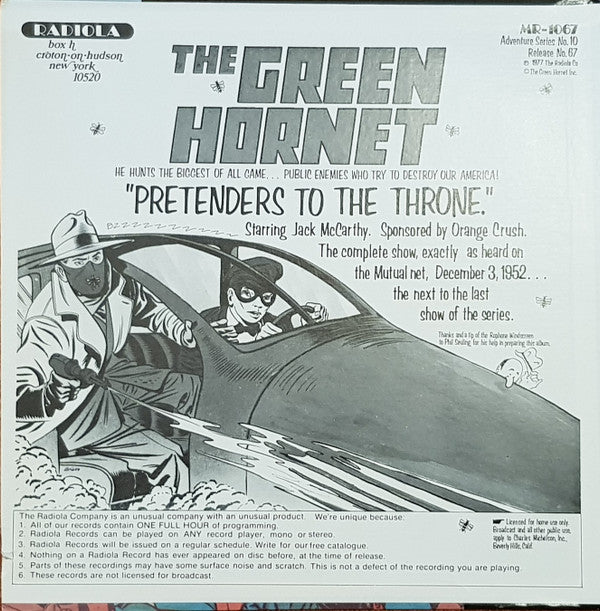 The Green Hornet: "The Corpse That Wasn't There!" *SEALED* | Mint (M) Near Mint (NM)-The Happy Cap