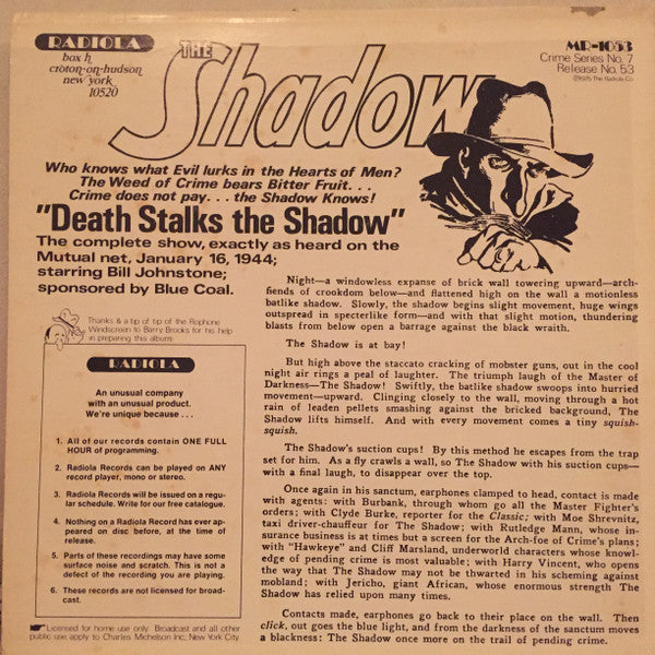 The Shadow *SEALED* | Mint (M) Near Mint (NM)-The Happy Cap
