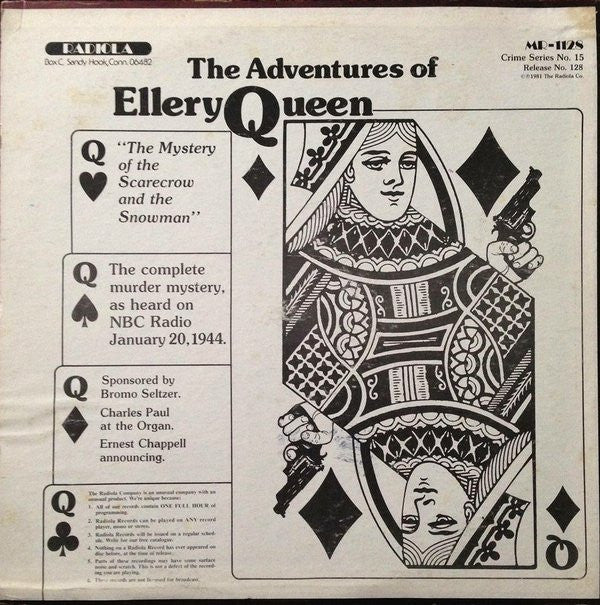 No Artist - The New Adventures Of Nero Wolfe / The Adventures Of Ellery Queen | Mint (M) Near Mint (NM)-The Happy Cap