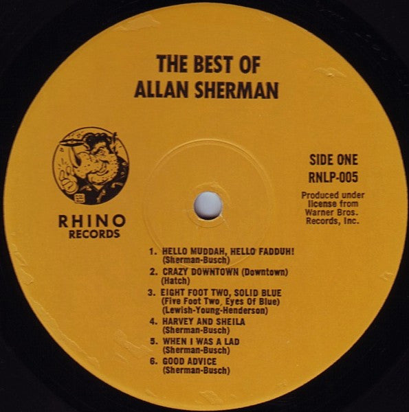 Allan Sherman - The Best Of Allan Sherman (VINYL) | Near Mint (NM) Near Mint (NM)-The Happy Cap