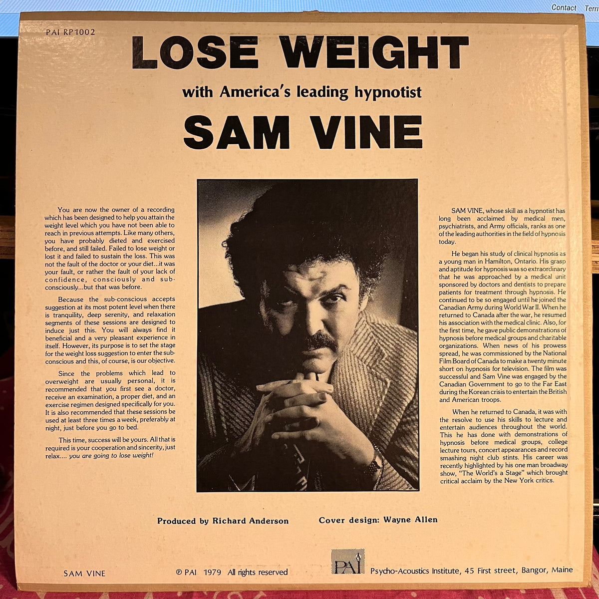 Sam Vine - Relax... You Are Going To Lose Weight | Near Mint (NM) Excellent (EX)-The Happy Cap