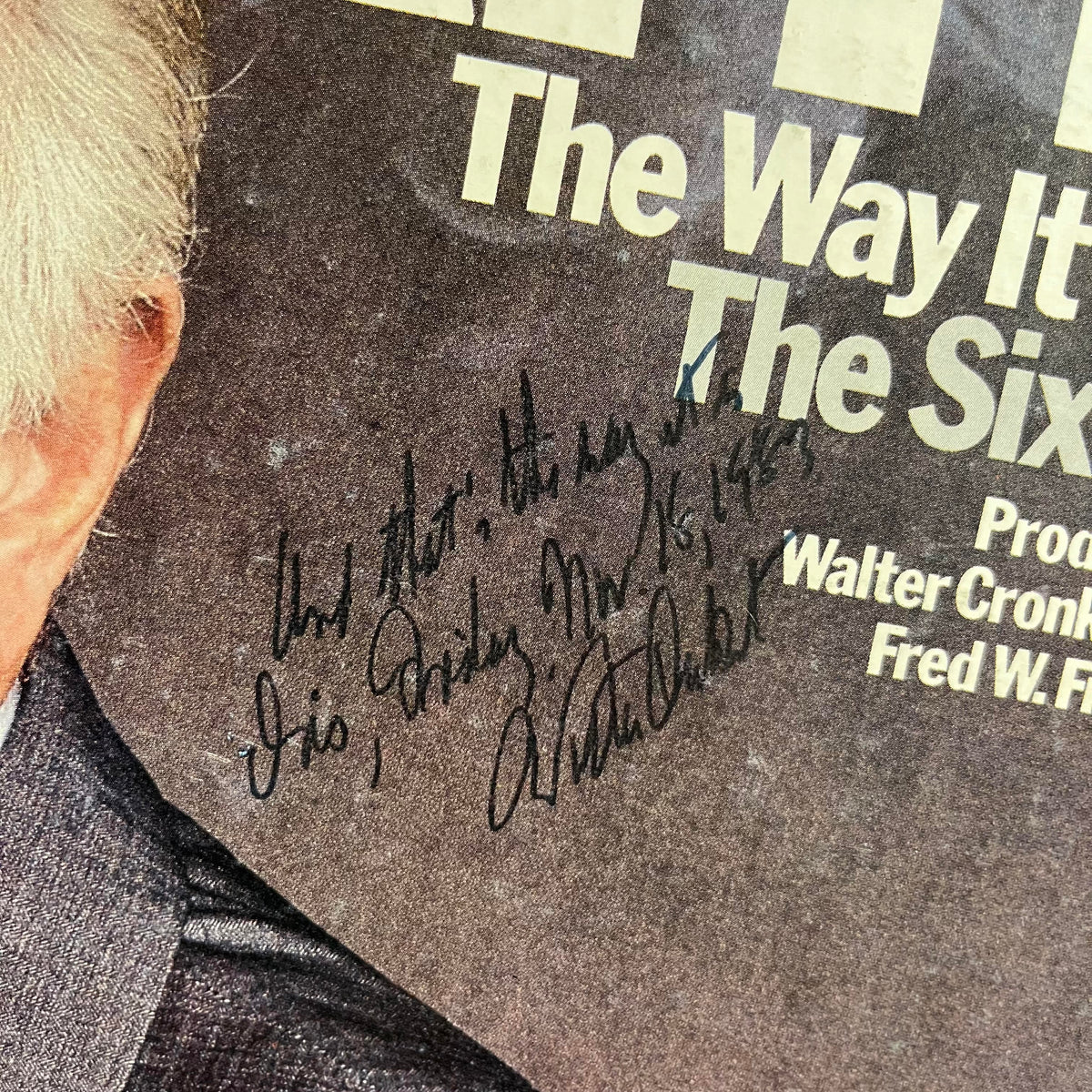 Walter Cronkite - The Way It Was - The Sixties *SIGNED/BOX* | Near Mint (NM) Near Mint (NM)-The Happy Cap