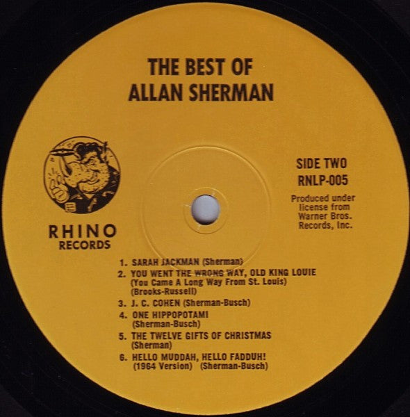 Allan Sherman - The Best Of Allan Sherman (VINYL) | Near Mint (NM) Near Mint (NM)-The Happy Cap
