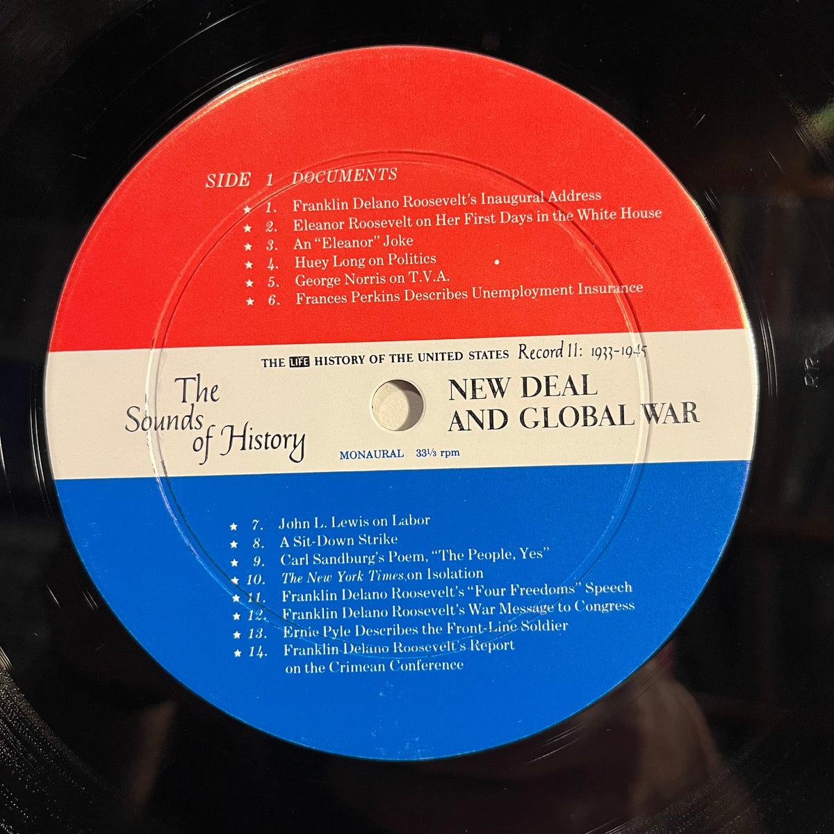 Various - The Sounds Of History Record 11: 1933-1945 / New Deal And Global War | Near Mint (NM) Excellent (EX)-The Happy Cap