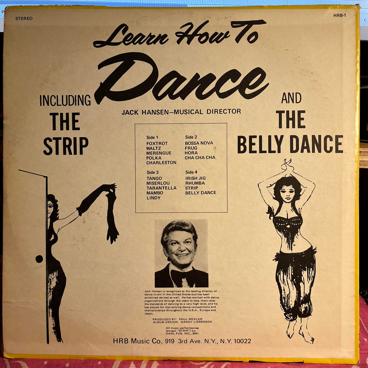 Jack Hansen (4) - Learn How To Dance | Near Mint (NM) Very Good Plus (VG+)-The Happy Cap