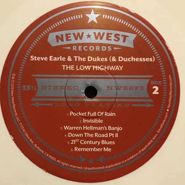 Steve Earle & The Dukes (And Duchesses) - The Low Highway | Mint (M) Mint (M)-The Happy Cap