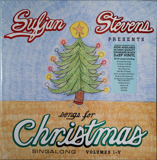Sufjan Stevens Songs For Christmas Asthmatic Kitty Records Box, Comp + 5x12", EP, RE Mint (M) Mint (M)-The Happy Cap