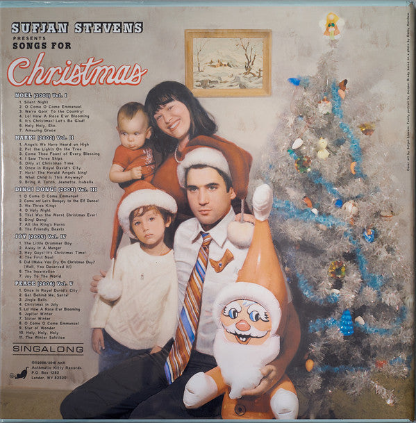 Sufjan Stevens Songs For Christmas Asthmatic Kitty Records Box, Comp + 5x12", EP, RE Mint (M) Mint (M)-The Happy Cap