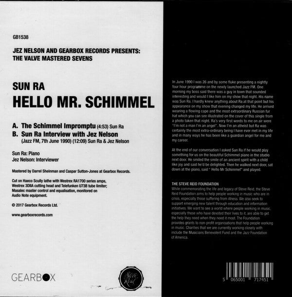 Hello Mr. Schimmel (7" VINYL) | Mint (M) Mint (M)-The Happy Cap