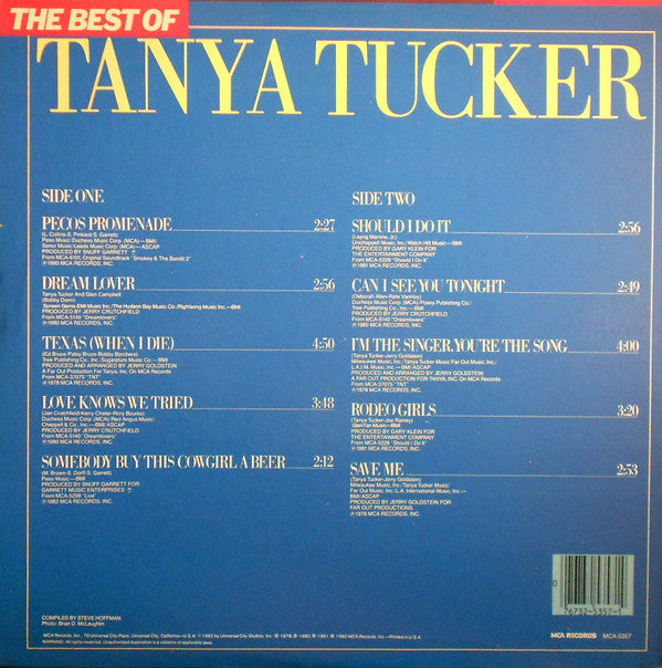 Tanya Tucker - The Best Of Tanya Tucker | Near Mint (NM) Near Mint (NM)-The Happy Cap