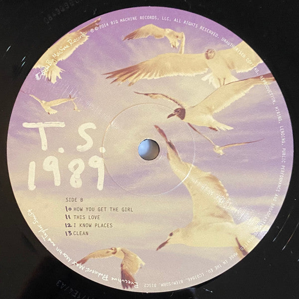 Taylor Swift 1989 Big Machine Records, Big Machine Records 2xLP, Album, Gat Mint (M) Mint (M)-The Happy Cap