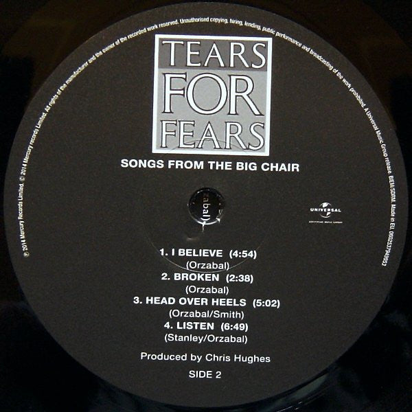 Tears For Fears - Songs From The Big Chair (VINYL) | Mint (M) Mint (M)-The Happy Cap