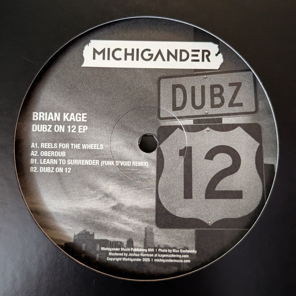 Brian Kage - Dubz On 12 EP (VINYL) | Mint (M) Mint (M)-The Happy Cap