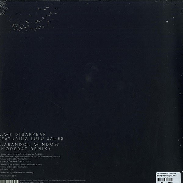 Jon Hopkins - We Disappear | Mint (M) Mint (M)-The Happy Cap