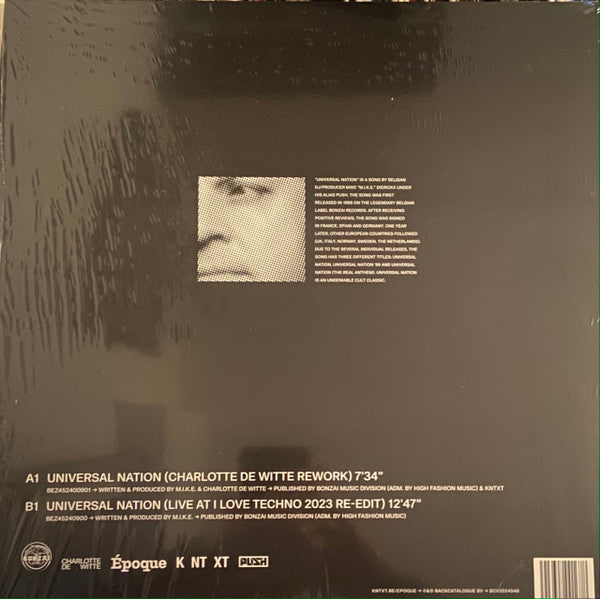 Universal Nation (Charlotte de Witte Rework + Live at I Love Techno 2023 Re-Edit) | Mint (M) Mint (M)-The Happy Cap