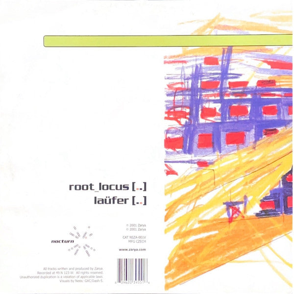 Zarya - Root_Locus / Laufer (VINYL) | Excellent (EX) Near Mint (NM)-The Happy Cap