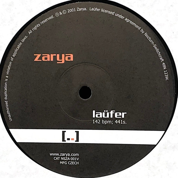 Zarya - Root_Locus / Laufer (VINYL) | Excellent (EX) Near Mint (NM)-The Happy Cap