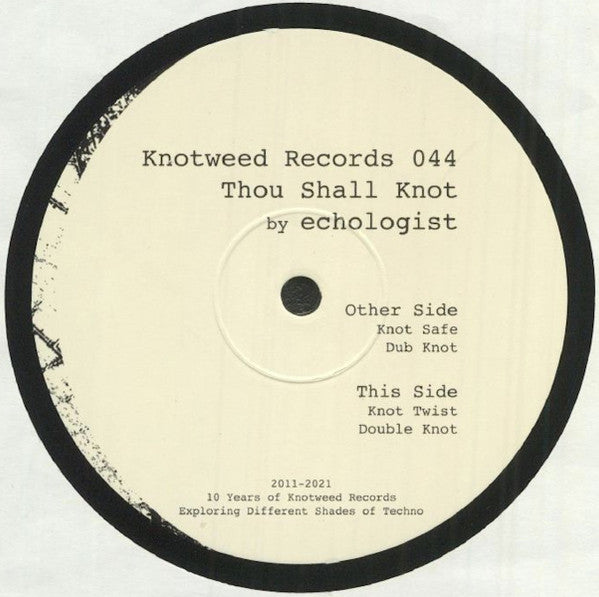 Echologist Thou Shall Knot E.P. 12" Mint (M) Generic-The Happy Cap