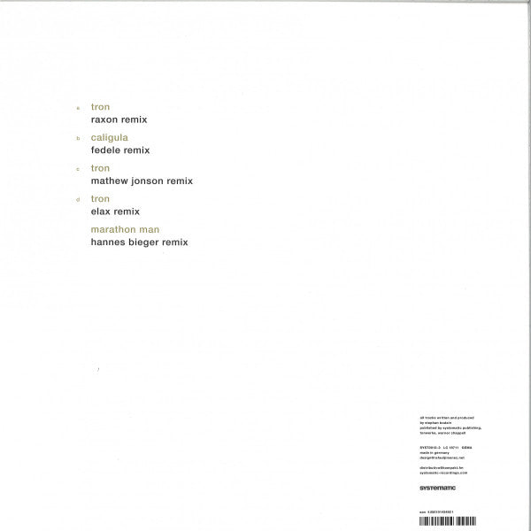 Stephan Bodzin - Tron Caligula Marathon Man The Remixes | Mint (M) Mint (M)-The Happy Cap