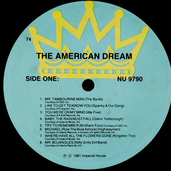 Various - The American Dream - Great Folk Songs And Ballads | Near Mint (NM) Very Good Plus (VG+)-The Happy Cap