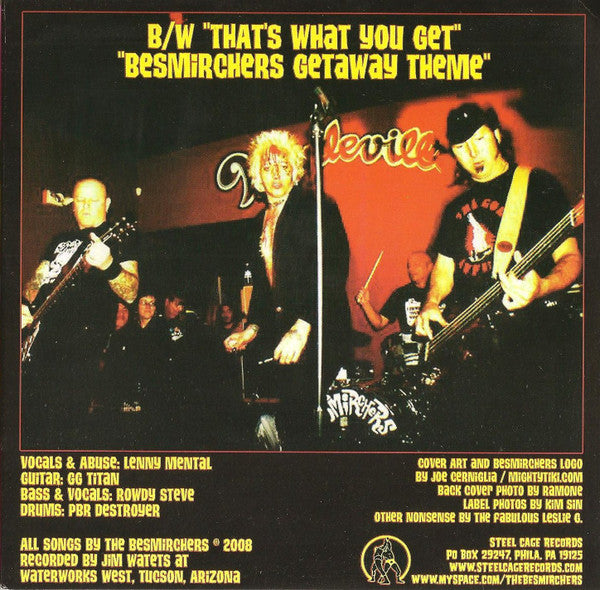 The Besmirchers - Skankenstein (7") | Mint (M) Mint (M)-The Happy Cap