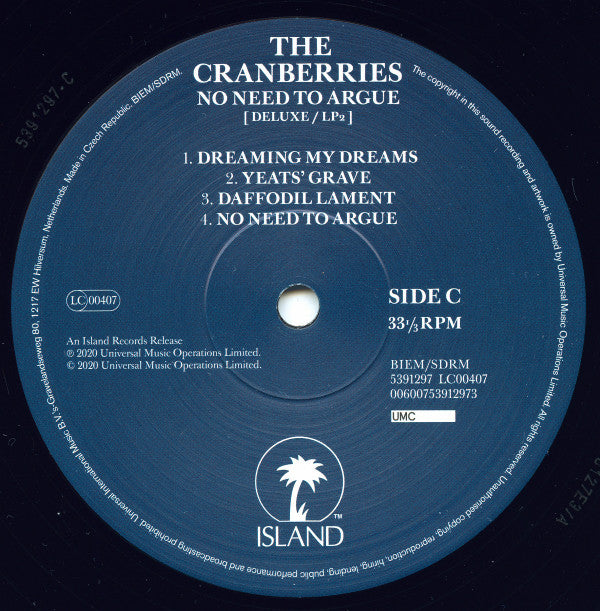 The Cranberries - No Need To Argue | Mint (M) Mint (M)-The Happy Cap