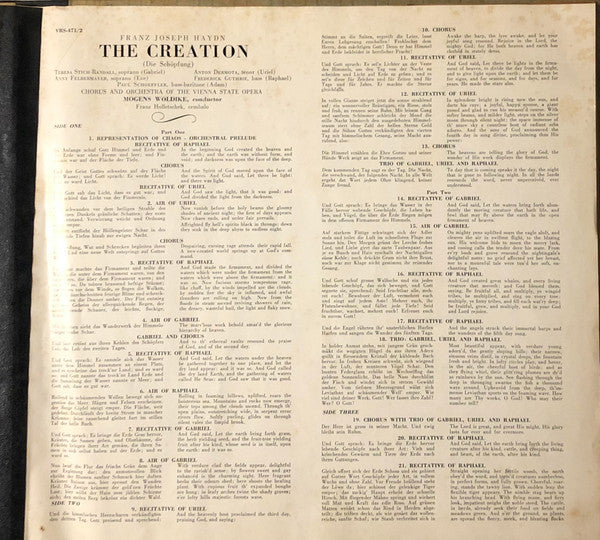 Joseph Haydn - The Creation (Die Schöpfung) | Very Good Plus (VG+) Very Good (VG)-The Happy Cap