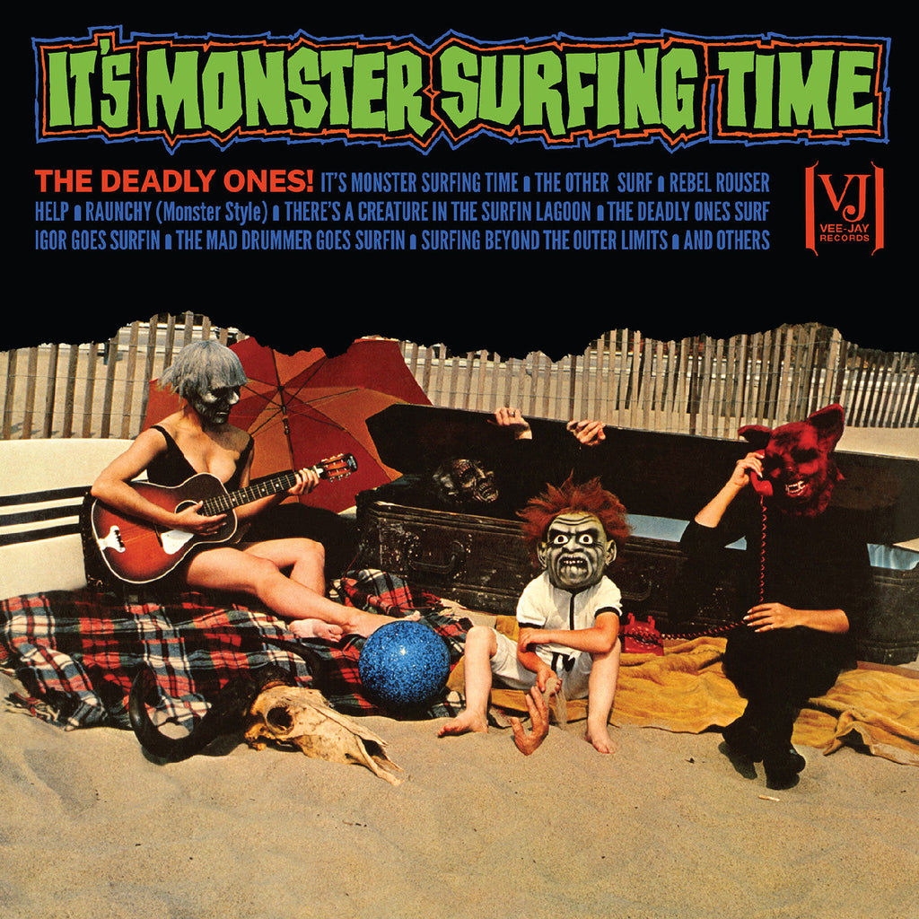 The Deadly Ones - It's Monster Surfing Time (All-Analog) (Bloody Pumpkin Vinyl) | Mint (M) Mint (M)-The Happy Cap