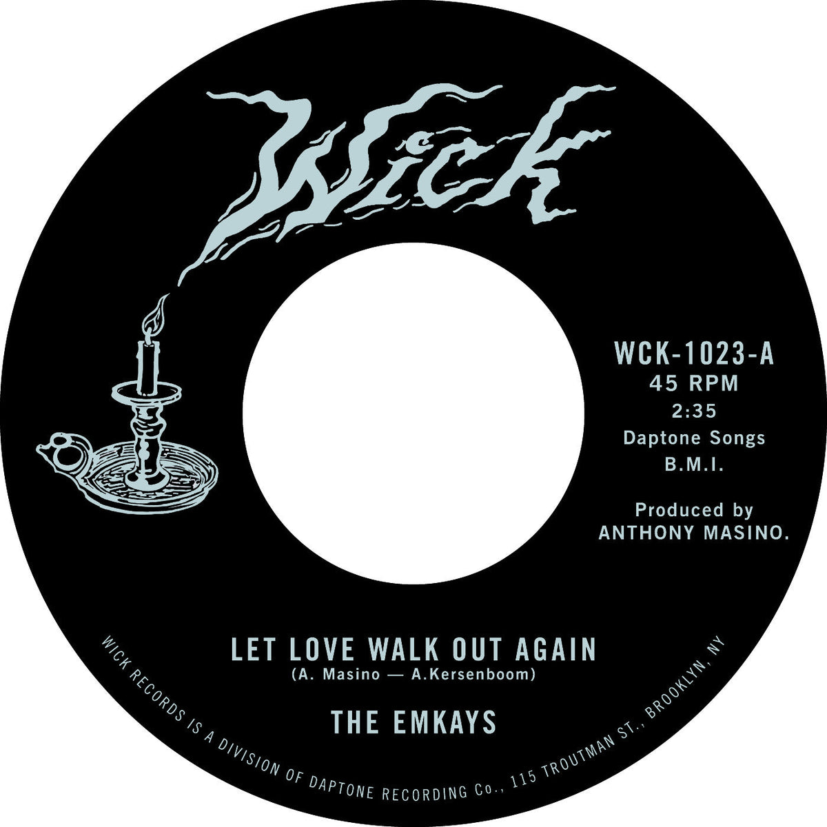 The Emkays - Let Love Walk Out Again B/W Through The Pines (7" VINYL 45) | Mint (M) Mint (M)-The Happy Cap