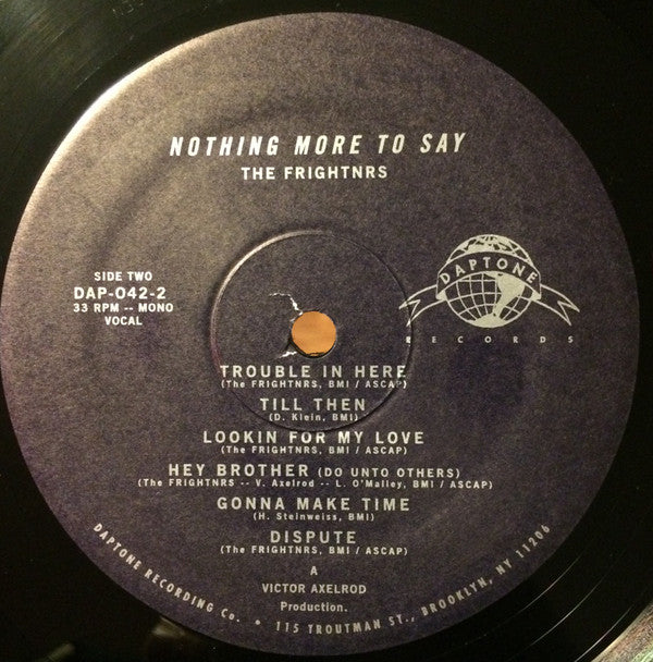 The Frightnrs - Nothing More To Say | Mint (M) Mint (M)-The Happy Cap