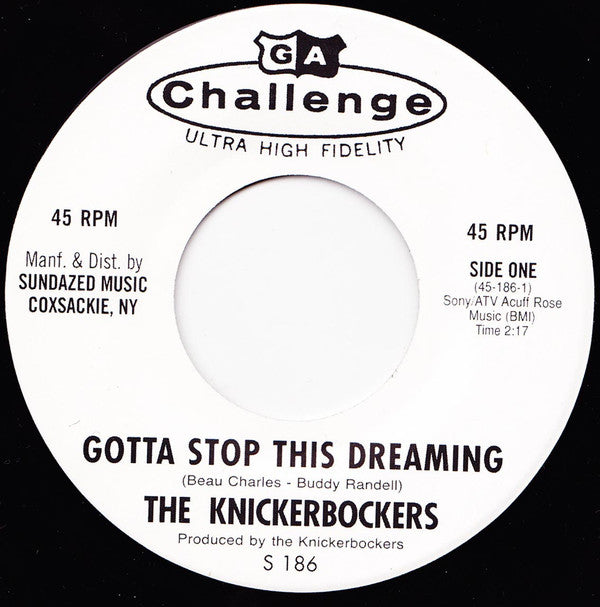 The Knickerbockers - Gotta Stop This Dreaming / I Want A Girl For Christmas (7" VINYL) | Mint (M) Mint (M)-The Happy Cap