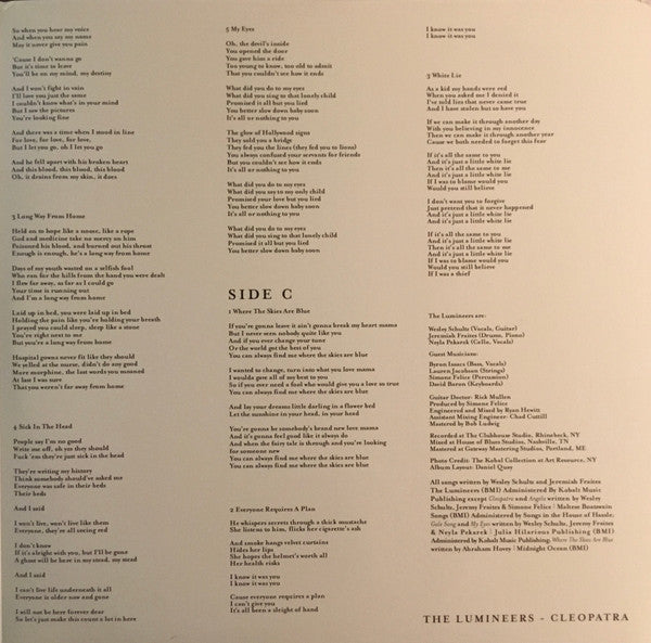 The Lumineers Cleopatra Dualtone 2xLP, Album, Dlx, Sla Mint (M) Mint (M)-The Happy Cap
