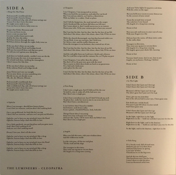 The Lumineers Cleopatra Dualtone 2xLP, Album, Dlx, Sla Mint (M) Mint (M)-The Happy Cap