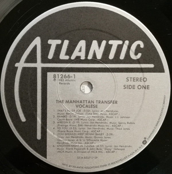 The Manhattan Transfer - Vocalese | Very Good Plus (VG+) Near Mint (NM)-The Happy Cap
