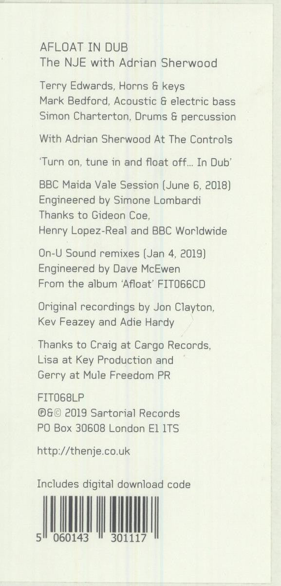 The Near Jazz Experience With Adrian Sherwood - Afloat In Dub | Mint (M) Generic-The Happy Cap