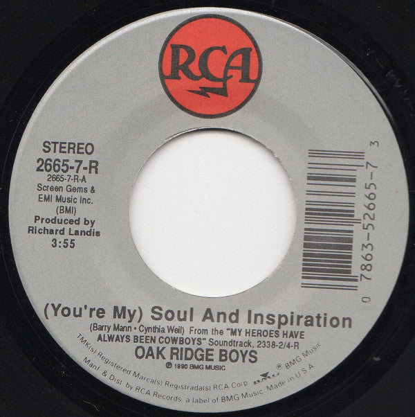The Oak Ridge Boys - (You're My) Soul And Inspiration | Near Mint (NM) Near Mint (NM)-The Happy Cap
