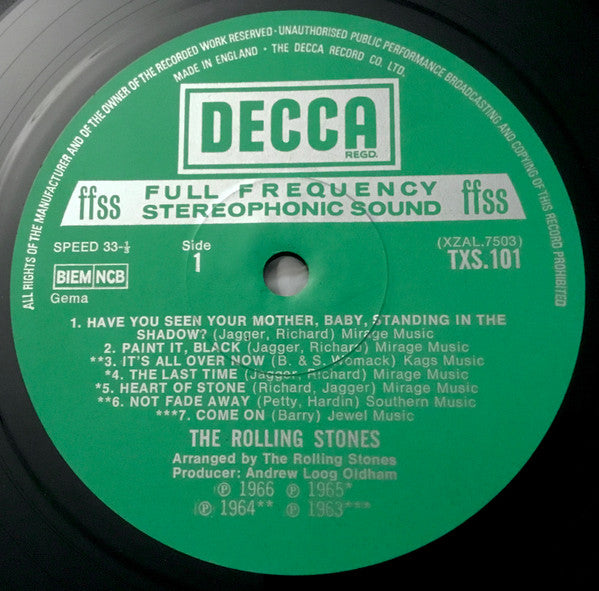 The Rolling Stones - Big Hits [High Tide And Green Grass] | Near Mint (NM) Near Mint (NM)-The Happy Cap