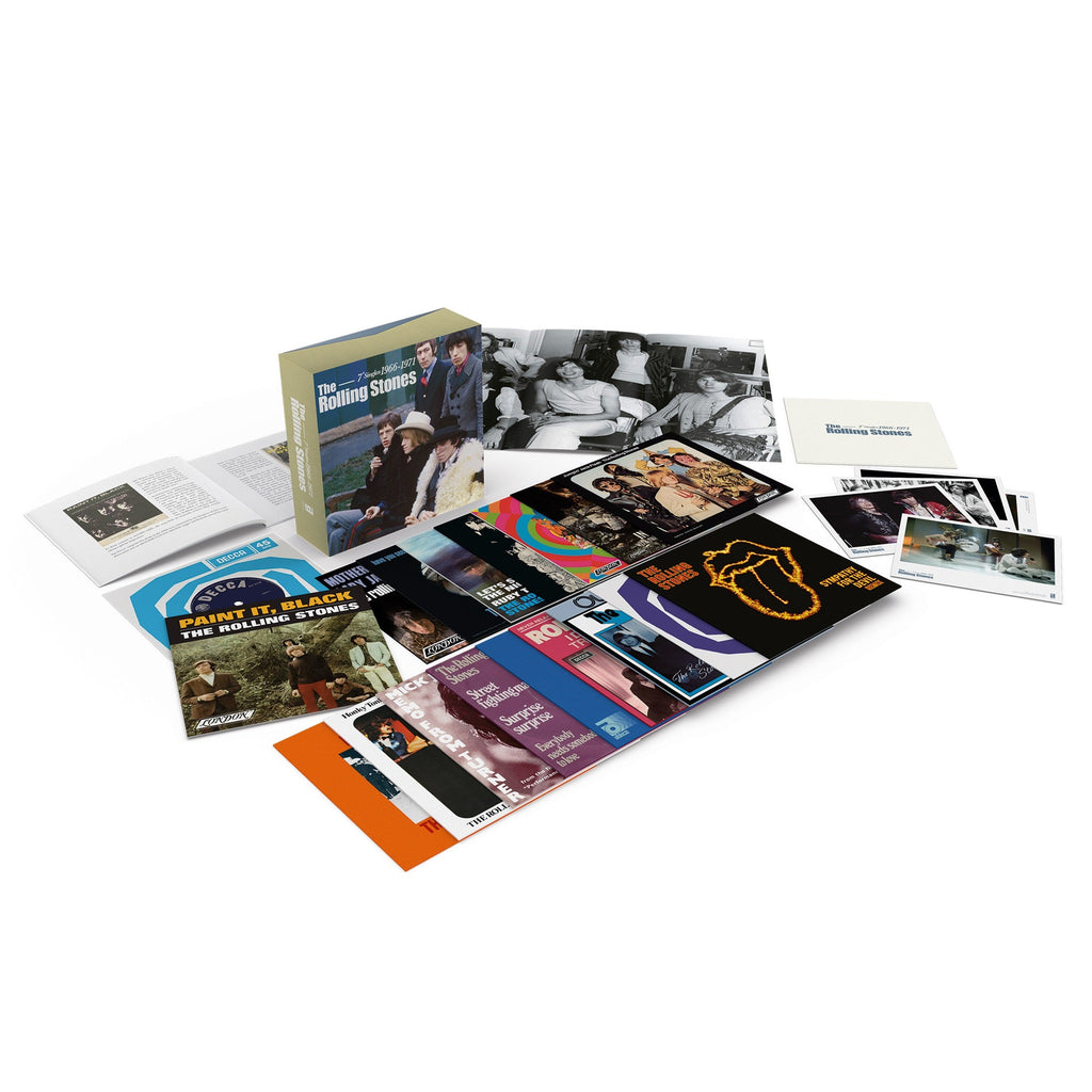 The Rolling Stones - The Rolling Stones Singles 1966-1971 [18 x 7" Single Boxset] | Mint (M) Mint (M)-The Happy Cap