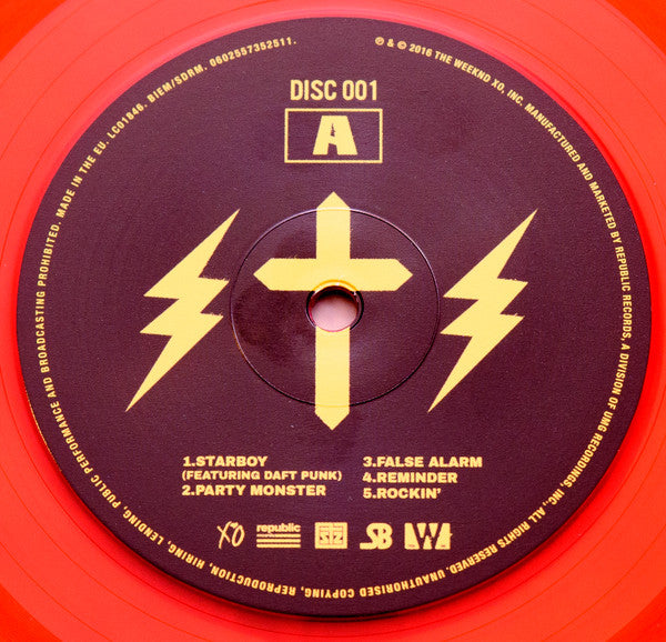 The Weeknd - Starboy (2x Red Translucent Vinyl) | Mint (M) Mint (M)-The Happy Cap